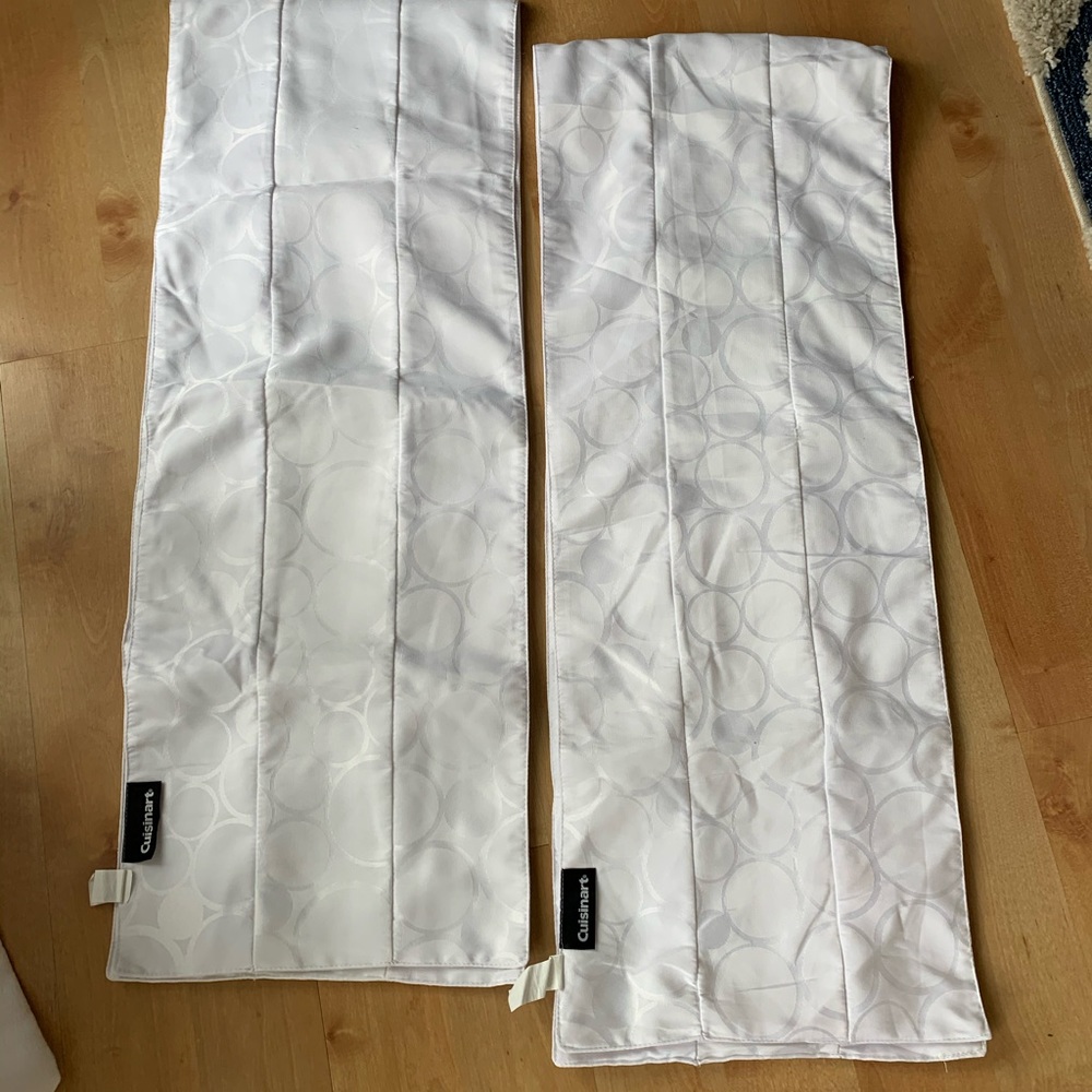 Cuisinart Table Runners (2) in White - 70” x 13”